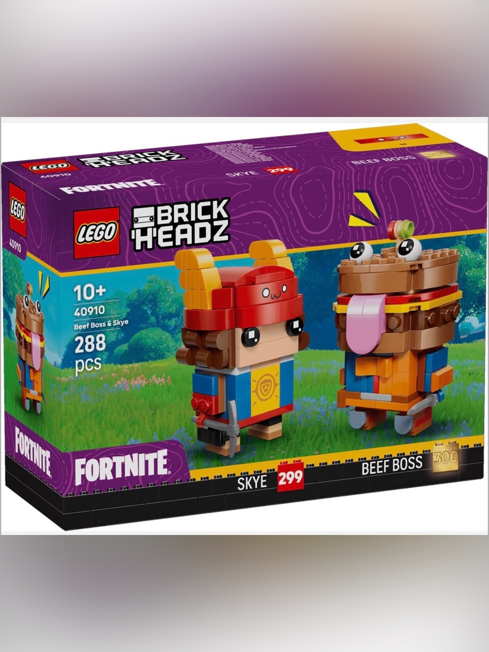 New LEGO Brick Headz Fornite 40910 Beef Boss & Skye 299 300 Factory Sealed